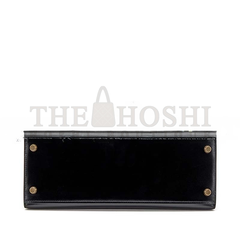 H**me5 BLACK BOX KELLY 28 GOLD HARDWARE (28*22*10cm) Master Quality